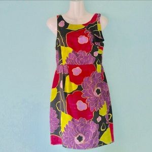 Anthro Leifsdottir Winter Peony Silk Floral Dress